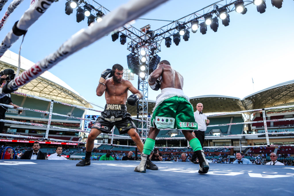 Boxing Antonio "The Spartan" Caruso vs Friday Nwaiwu at Adelaide Oval